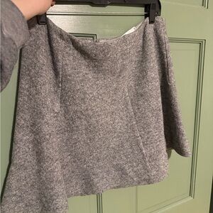 Astr Heather Gray Skater Skirt